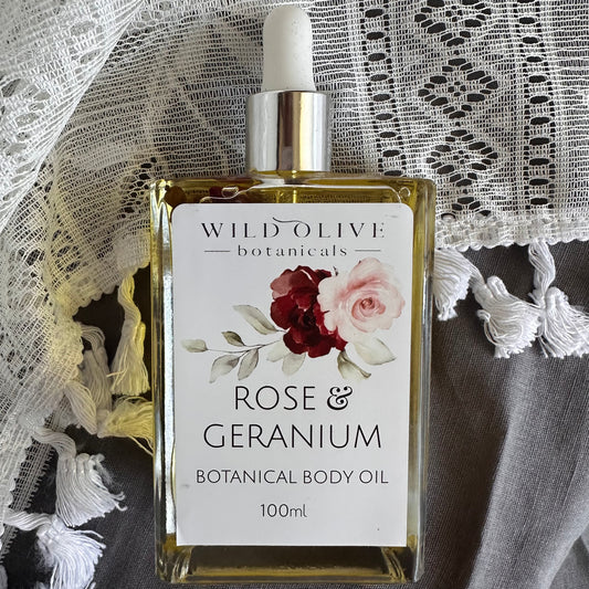 BODY OIL - Rose + Geranium